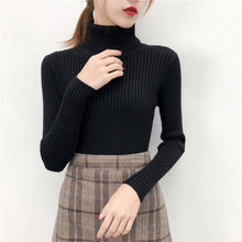 Load image into Gallery viewer, 2019 Women Sweater casual solid turtleneck female pullover full sleeve warm soft spring autumn winter knitted cotton