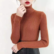 Load image into Gallery viewer, 2019 Women Sweater casual solid turtleneck female pullover full sleeve warm soft spring autumn winter knitted cotton