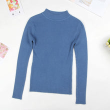 Load image into Gallery viewer, DeRuiLaDy 2019 Fall New Women Turtleneck Sweater Pullover Black Pink Knitted Slim Sweaters Tops Winter Casual Sweater Jumper Top